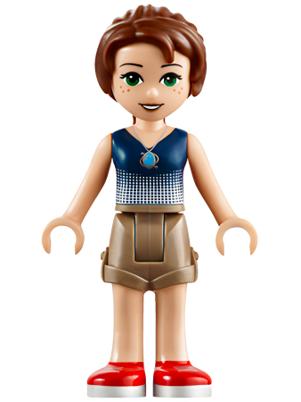 Минифигурка Lego Emily Jones - Dark Tan Shorts elf012 U